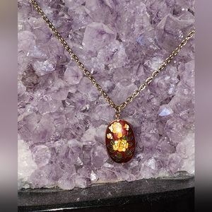 Antique enamel pendant